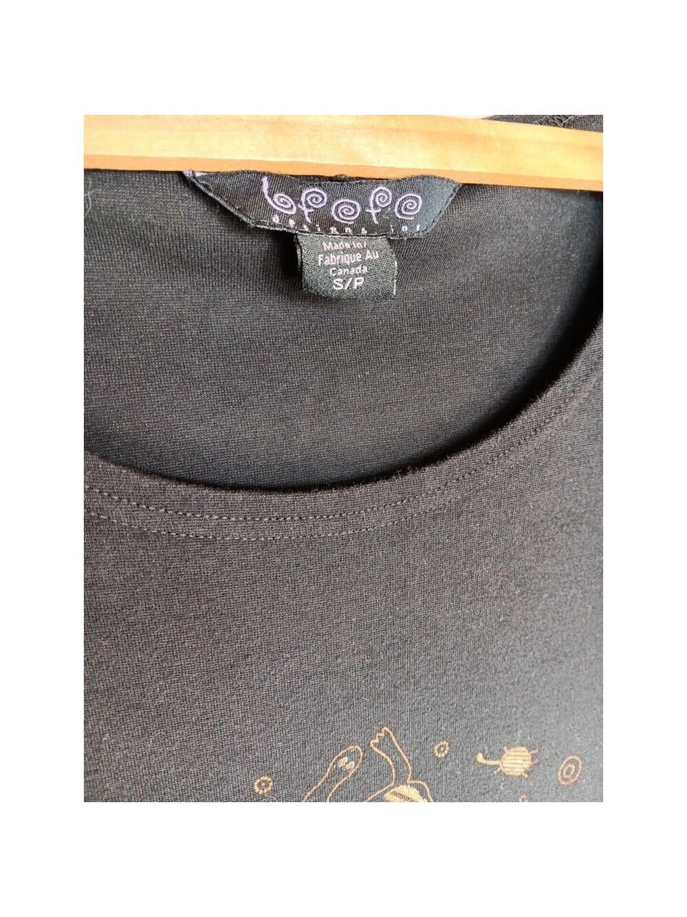 BFOFO Designs Dress Size S Black Short Sleeve Cotton Hieroglyphics Womens Canada - Picture 3 of 14
